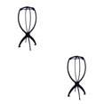 thumbnail image 1 of Soidarity Soporte portátil para cabeza de peluca, para una cómoda exhibición de sombreros, soportes para cabeza de peluca, soporte de negro 2Conjunto, 1 of 6