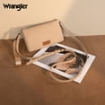 thumbnail image 3 of Wrangler Womens Wristlet Wallet RFID Blocking Bifold Clutch Credit Card Holder Purse with Crossbody Strap, Khaki, 3 of 7