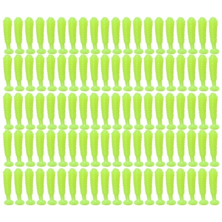 Small Swim Baits 1.5cm Artificial Baits for Trout Soft Fishing Lures Paddle Tail Swimbaits Fishing Lures 100Pcs