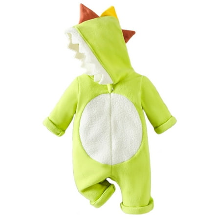 

WUDATI Halloween Chistmas Boys Girls Sets Toddler Boys Winter Boys And Girls Baby Fall Cute Cartoon Dinosaur Shape Plush Long Sleeved Jumpsuit