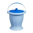 thumbnail image 2 of TOOYFUL Chamber Pot, Potty Urinal Bottle with Lid Handle, Bedside Urinal Portable Toilet Urinal Night Jug for Children Home Use Blue With, 2 of 10
