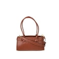 thumbnail image 3 of Time and Tru Women's Faux Leather Gwyn Shoulder Bag, Redwood Bark, 3 of 5