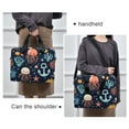 thumbnail image 6 of FORMRS 16" Laptop Bag Carrying Sleeve Case with Handle Travel Shoulder Briefcase, Red Jellyfish, 6 of 8