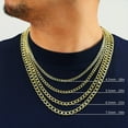 thumbnail image 6 of Nuragold 10K Real Yellow Gold Cuban Curb Link Chain Necklace 16"-30" (2mm-7.5mm) Italian Jewelry for Men & Women, 6 of 19