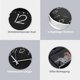 thumbnail image 3 of Reloj de pared redondo de 30 cm sin tictac, reloj de pared de cuarzo moderno sin ruidos de tictac, movimiento para reloj de pared, silencioso (negro/blanco), 3 of 4