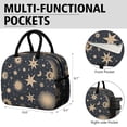 thumbnail image 6 of Reusable Thermal Lunch Bag Lunch Box for Women Men,Starry Night Sky, Moon, Aurora Reusable Insulated Lunch Tote Small Leakproof Cute Lunch Cooler with for Work Picnic Camping, 6 of 7