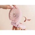 thumbnail image 5 of Ventilador de mano, ventilador de cuello portátil, ventilador plegable, función de fijación, ventilador de 3 velocidades, ventilador recargable USB, diseño lindo (azul profundo), 5 of 5