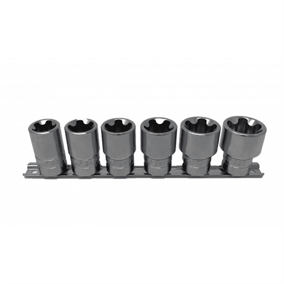 CTA Manufacturing 6 Piece 5 Pt Torx Plus Socket Set - 1/2 Inch Drive