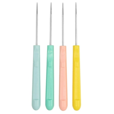 

HERFIER 4pcs Icing Stirring Needle Baking Stirring Needle Icing Scribe Tool Cake Making Supply 5.11x0.41x0.41in