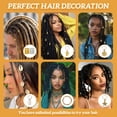thumbnail image 3 of VANIDO 140Pcs Hair Styling Accessories One-Piece Molded Bend-Resistant & Durable Hair Jewelry for Braids Bulk Hair Beads and Charms, 3 of 7