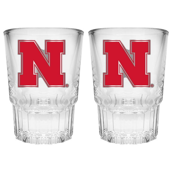 Nebraska Huskers 2-Piece Prism Shot Glass Set