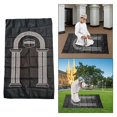 thumbnail image 1 of Alfombra de oración musulmana portátil Alfombra libre Alfombra de oración musulmana Alfombras de adoración Manta de oración Alfombra de Negro BLESIY Alfombra de oración musulmana, 1 of 8