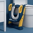 thumbnail image 4 of Asiento De Inodoro De Entrenamiento Para Niños, Taburete Con Escalera, Altura Plegable, Asiento De Inodoro Para Bebé Para Uso Diario, 4 of 7