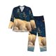 thumbnail image 1 of Balery Starry Sky Sleep White Bear Pijama para Hombre de Dos Piezas con Manga Larga, Conjunto de Dormir y Descanso Suave con Bolsillos-Large, 1 of 7