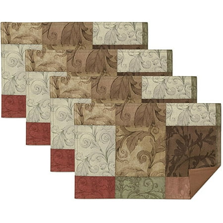 Mainstays Tuscany Placemats, Set of 4 (Best Material For Placemats)