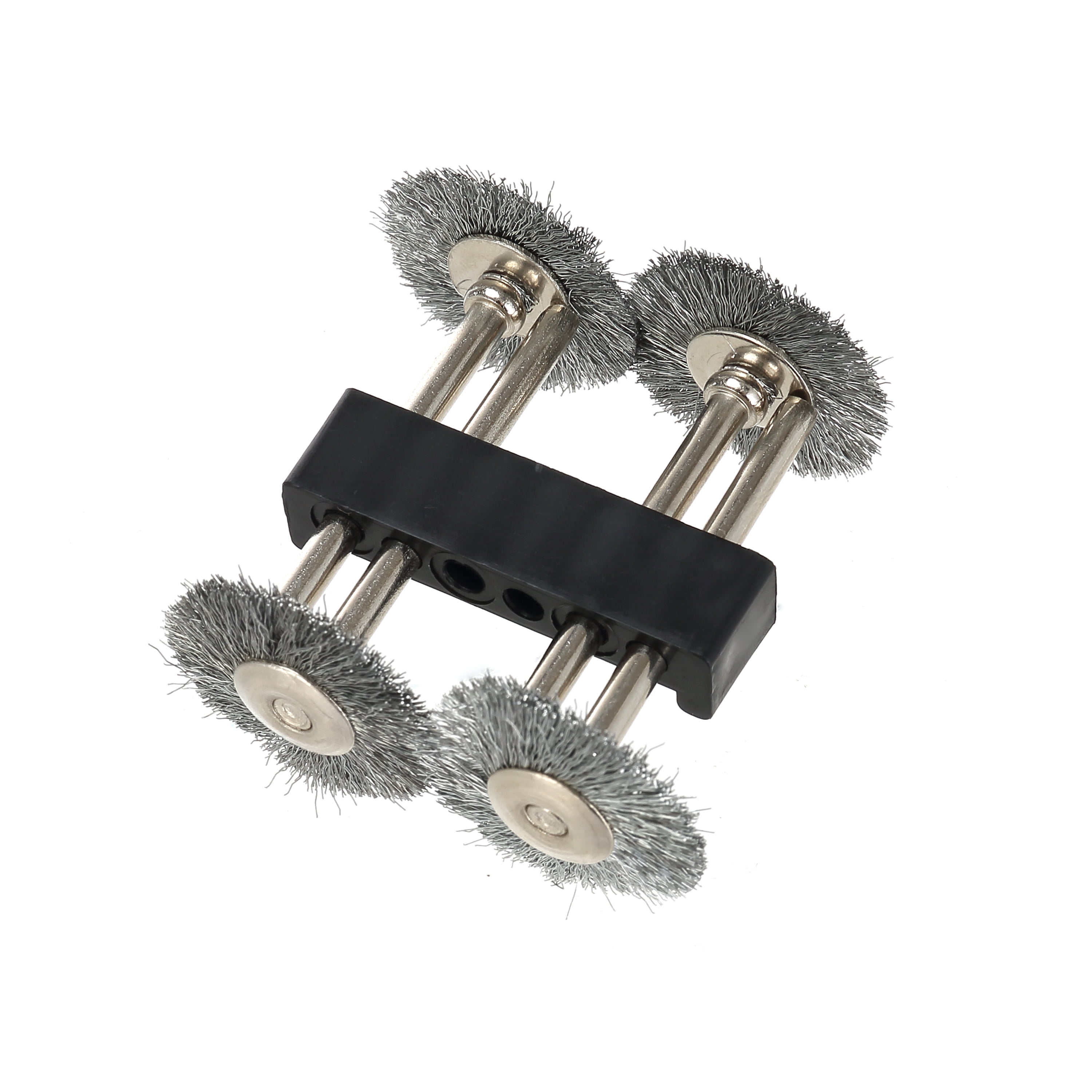 Hyper Tough 4 Piece 3/4 inch Carbon Steel Brushes for Removing Oxidation in Abrasives