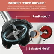 Ninja Power Duo Immersion Mixer, Hand Stick Blender, 3 Speeds, with Whisk, SplatterShield, PanProtect, 3-Cup Blending Vessel, CI200 Gray
