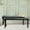 Black With Cross Leg, variant on Outdoor Metal Backless Bench, Set of 2,Weatherproof Patio Bench with Slatted Seat, All-Weather Garden Bench for Porch, Patio, Lawn and Backyard, Black