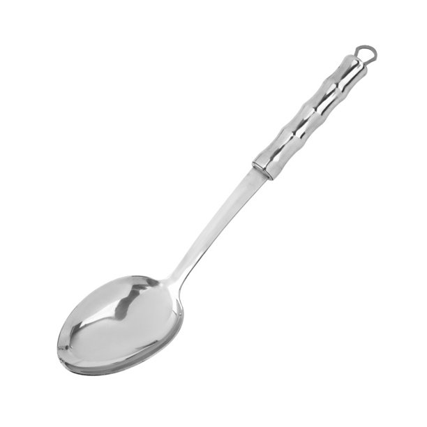 Stainless steel kitchenware five-piece set, household wok spatula, strainer spoon, fine-mesh spoon, frying spatula, barbecue fork, soup spoon.