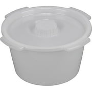DMI Universal Plastic Bucket Toilet with Lid and Side Handles, Bedside
