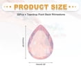 thumbnail image 2 of 30Pcs Teardrop Rhinestone 10x14 mm Pointed Back Rhinestone Beads,Milky Pink, 2 of 6