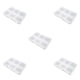 thumbnail image 2 of Cateissary Pill Case Transparent 6 Slots Plastic Containers Household Necklace Storage Elderly Dispenser Organization Portable Type2, 2 of 6