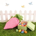 thumbnail image 2 of Easter Carrot Shaped Treat Bags Bulk - 10/20/30 Pcs Fabric Drawstring Goodie Bags for Easter Basket Stuffers, Egg Candy, Party Supplies & Kids Gift Bags, 2 of 6