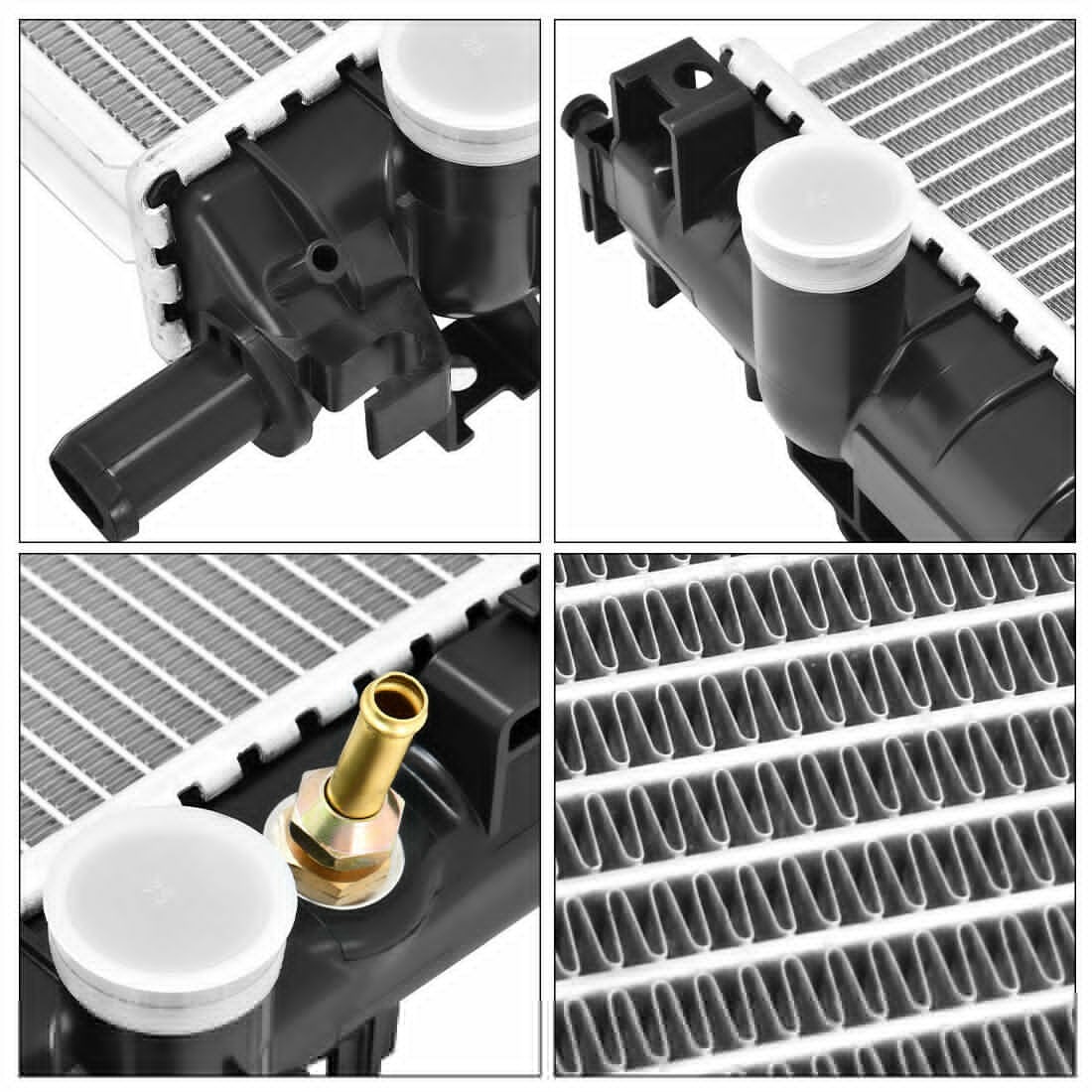 RVNI Radiator Compatible with 1998-2003 Mercedes-Benz ML320 1999-2001 ML430 2002-2005 ML500 3.2L 4.3L 5.0L V6 V8