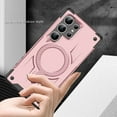 thumbnail image 3 of Designed for Samsung Galaxy S24 Ultra - Compatible with MagSafe Support Wireless Charging Rugged Shockproof Anti-Slip Military Grade Protective Phone Cover for Samsung Galaxy S24 Ultra, Rosegold, 3 of 7