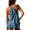 thumbnail image 3 of PUWEI Women's Athletic Mini Dress V Neck Sleeveless Tennis Workout Romper, 3 of 7