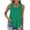 Green, variant on OIOLOYJM Womens Loose Fit Casual Flowy Tank Tops Square Neck Trendy Sleeveless Pleated Front Summer Tops Clothes Spring Vacation Beach Outfits Army Green S