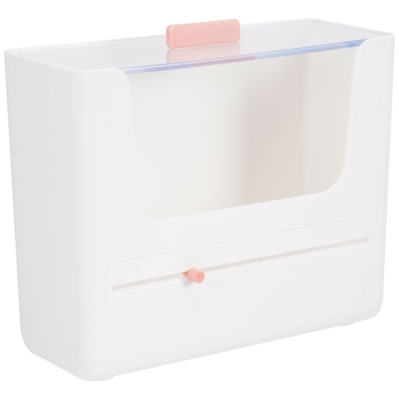 LULULION White Plastic Makeup Organizer for Vanity and Countertop Storage