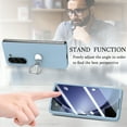 thumbnail image 5 of Ring Holder Case Compatible with Samsung Galaxy Z Fold 6 Case, Slim Thin Solid Sturdy Hard PC All-Inclusive Anti-Drop Built-in Screen Protector Case for Samsung Galaxy Z Fold 6 5G, Skyblue, 5 of 11