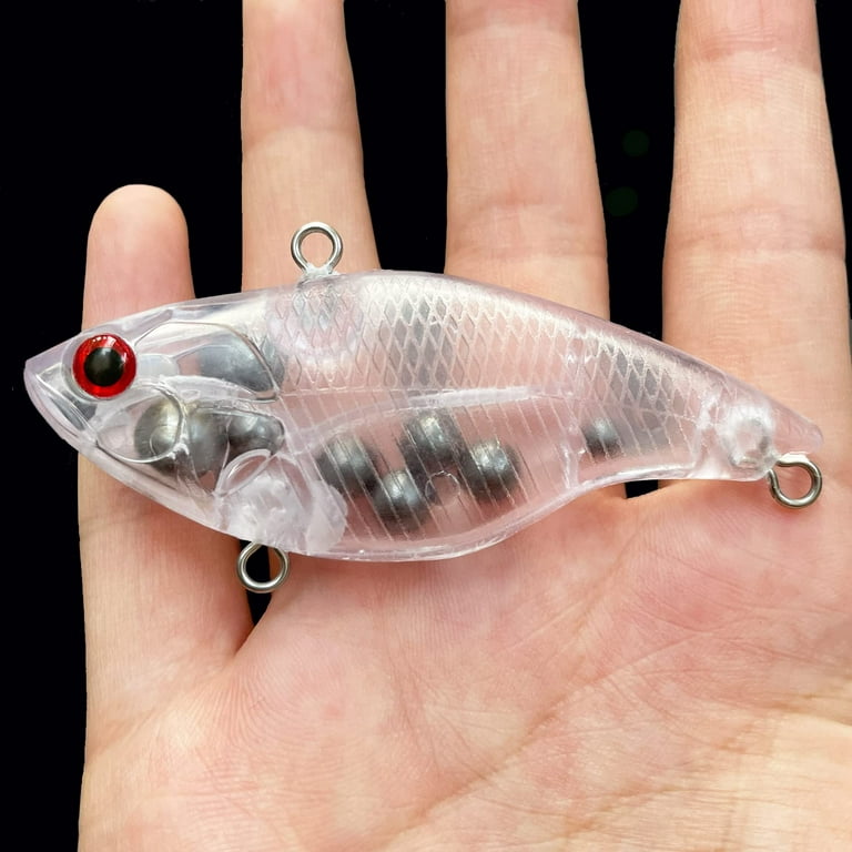 12Pcs Lure Blanks Unpainted Fishing Lures,Blank Topwater Bass
