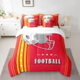 thumbnail image 3 of 7 Pcs American Football City Queen Comforter Sets Bed in a Bag Football Sports Game Comforter Set with Sheets, Kansas, 3 of 5