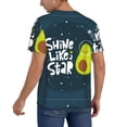 thumbnail image 2 of Fotbe Avocado in Space1 Baseball Jersey Shirt for Men and Women, Casual Short Sleeves Button Down T-Shirt-X-Large, 2 of 9