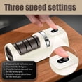 thumbnail image 6 of Automatic Kitchen Knife Sharpener – Cordless, Rechargeable Electric Sharpener with Diamond Grinding Wheel & Strong Suction Base, 3-Stage Professional Sharpening for Most Kitchen Knives, 6 of 7