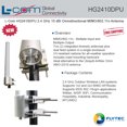 thumbnail image 2 of L-Com HG2410DPU 2.4 GHz 10 dBi Omnidirectional MIMO/802.11n Antenna, 2 of 2
