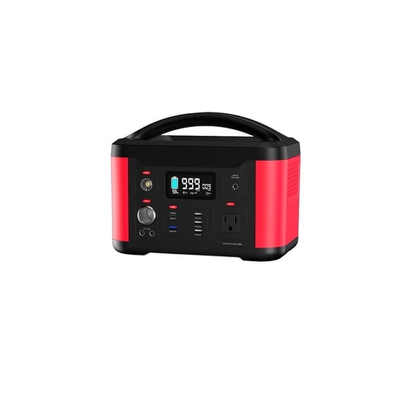 Portable Power Station 626Wh Solar Generator 600W AC Outdoor Socket RV/Van Camping Fishing Home Solar Panel Charging ,Instant Roadside Rescue