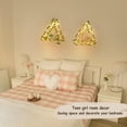 thumbnail image 2 of Estantes colgantes Mkono Artificial Ivy Macramé con luces, juego de 2, 2 of 7