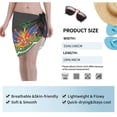 thumbnail image 5 of Women Haiti Coat Of Arms Sarong Coverups Chiffon Short Swimsuit Wrap Skirt Beach Bikini Tie Cover Up Wraps, 5 of 7