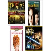 Assorted 4 Pack DVD Bundle: Pirates of the Caribbean: At World's End, Freedom Writers, The Lucy Show V.3, Star Wars: Episode II - Attack of the Clones