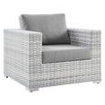 thumbnail image 3 of Modway Convene 6-Piece Outdoor Patio Sectional Set in Light Gray Gray, 3 of 10