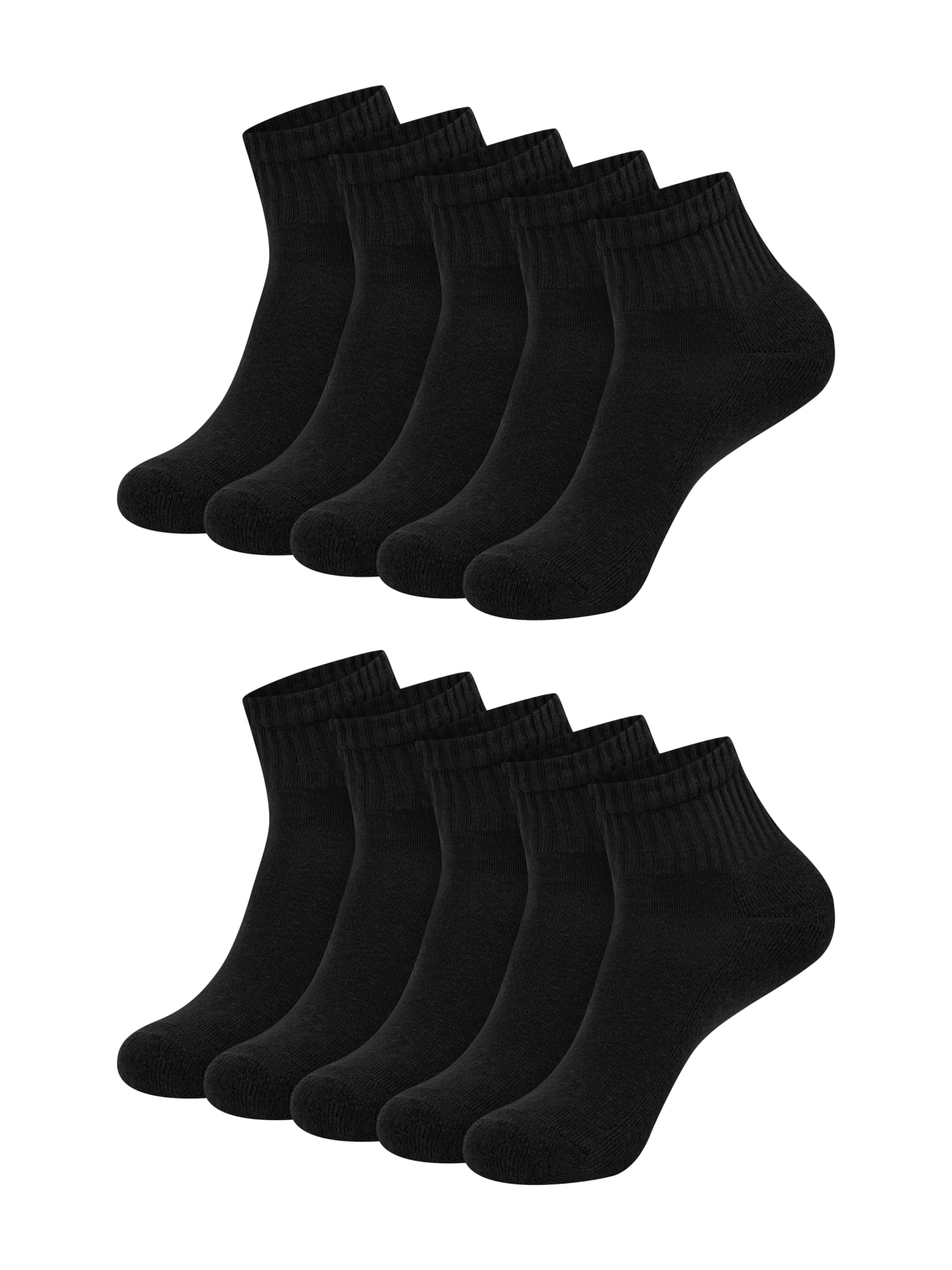 Hanes Womens CottonSoft Ankle Socks, 10-Pack, Size 4-10