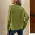thumbnail image 4 of Vinsonshop Knit Sweater Tops for Women Spring Sweaters Womens Lightweight Sweaters Knit Tops for Women Knitted Sweater Light Sweaters for Women Green M, 4 of 5