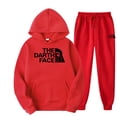 thumbnail image 4 of Conjunto de ropa deportiva para hombre y mujer, sudadera con capucha y pantalones con cordón, ropa deportiva de otoño, 2 piezas, 4 of 5