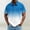 (Casual 69)Blue, variant on Mens Plus Size T-Shirt Casual T Shirt Fashion Short Sleeve Summer Gradient Color Loose Gradient Printed Button Turndown Collar Oversize Tops