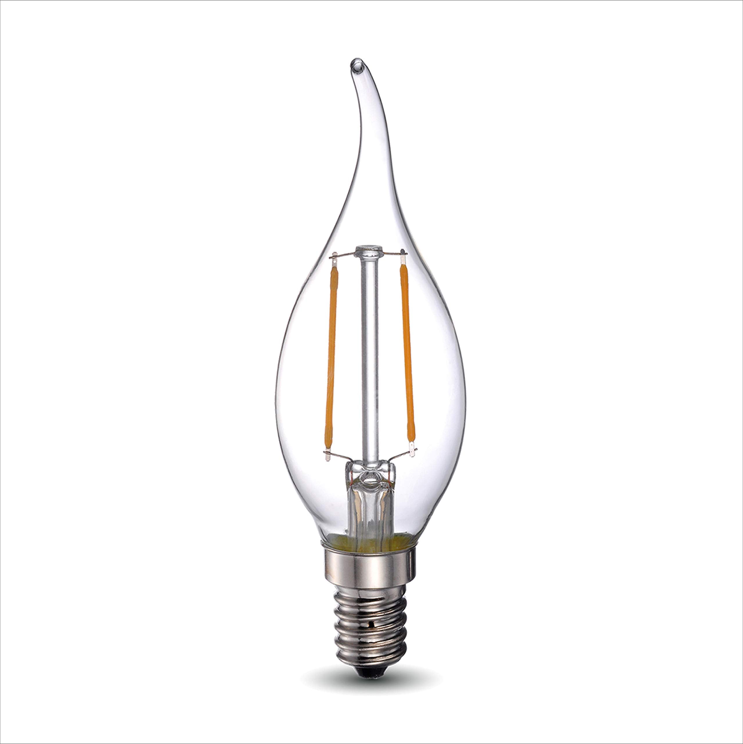 GREENLIGHTDEPOT 40 Watt Equivalent LED Amber Light Bulb E12 Dimmable BA11 - 10 Pack