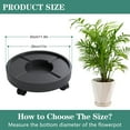Planter Caddy with Wheels Heavy Duty Plant Stand Adjustable Plant