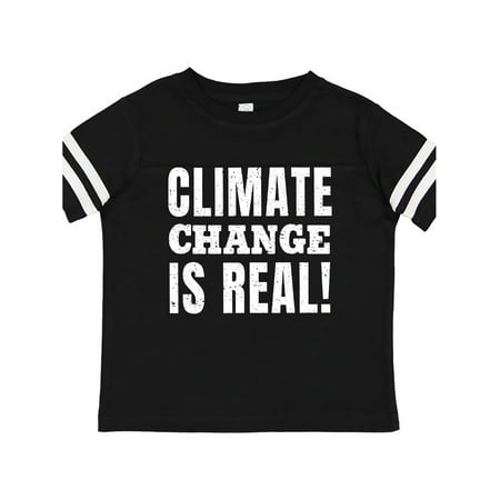 

Inktastic Climate Change is Real in White Distressed Text Gift Toddler Boy or Toddler Girl T-Shirt
